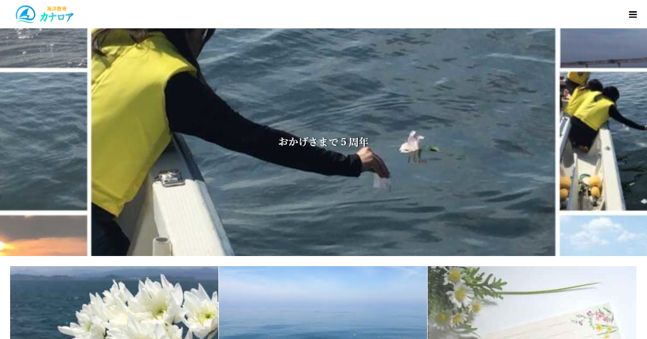 海洋散骨カナロア